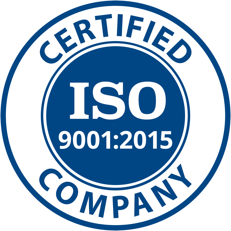 ISO 9001:2015 certified company